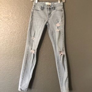 Grey skinny jeans